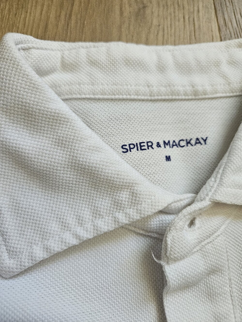 Spier & Mackay White Cotton Pique Polo - Picture 3 of 6